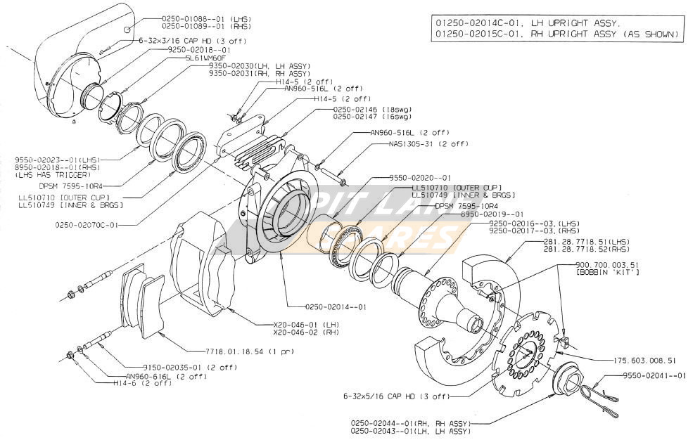 FRONT UPRIGHT ASSY Diagram